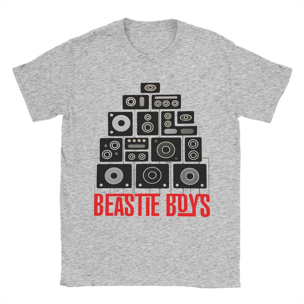 Beastie Boys CD T Shirt Summer Hip Hop T Shirts Adult Pure Cotton Breathable Plus Size Clothes Short Sleeve Y2K Basic Tshirt