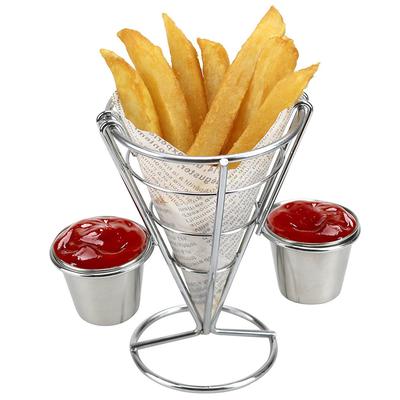 Support Porte-Sacs Deux Tasses Snacks Frites Display Rack