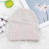Solid Color Knitted Women's Autumn And Winter Vintage Beanie Hat Outdoor Windproof And Cold-Resistant Warm Pullover Cap