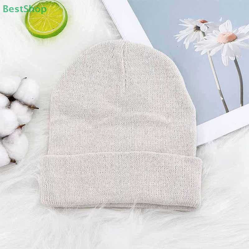 Solid Color Knitted Women's Autumn And Winter Vintage Beanie Hat Outdoor Windproof And Cold-Resistant Warm Pullover Cap