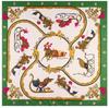 New Silk Scarf Women Large Shawls Horse Carriage Stoles Square Bandana Luxury Kerchief Hijab Scarf Female Foulards 130CM