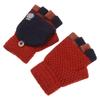 Cover Students Children Winter Warm Mittens Half-finger Gloves Knitted Glove Thickening Gloves