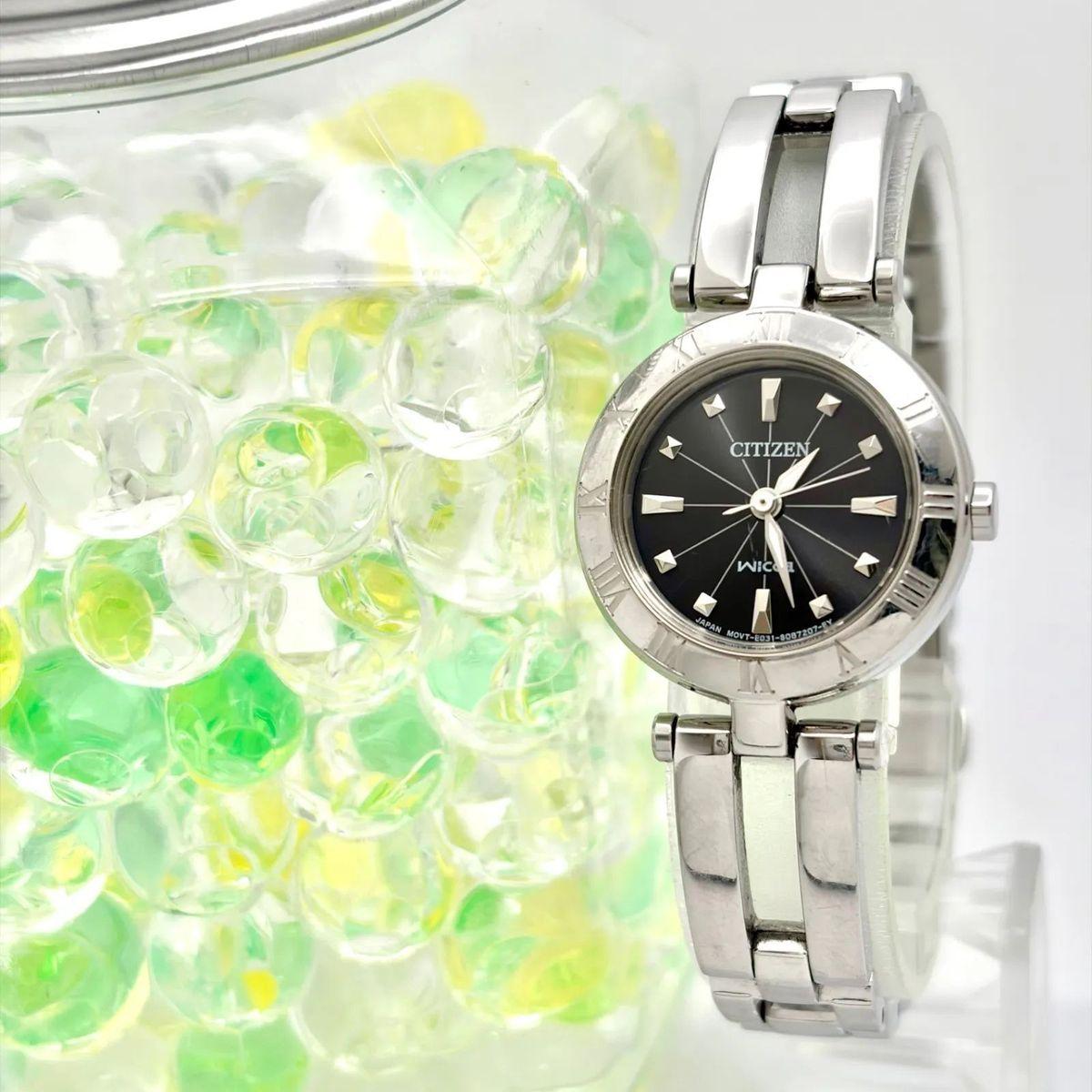 [Operation] CITIZEN Citizen wicca solar ladies watch silver E031-S057264 961050203