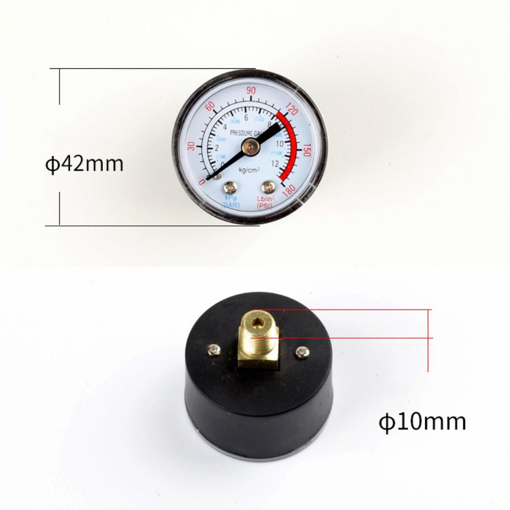 1Pcs 0-180PSI Pressure Gauge Air Compressor Pressure Regulator  Power Tools Replacement Accessories