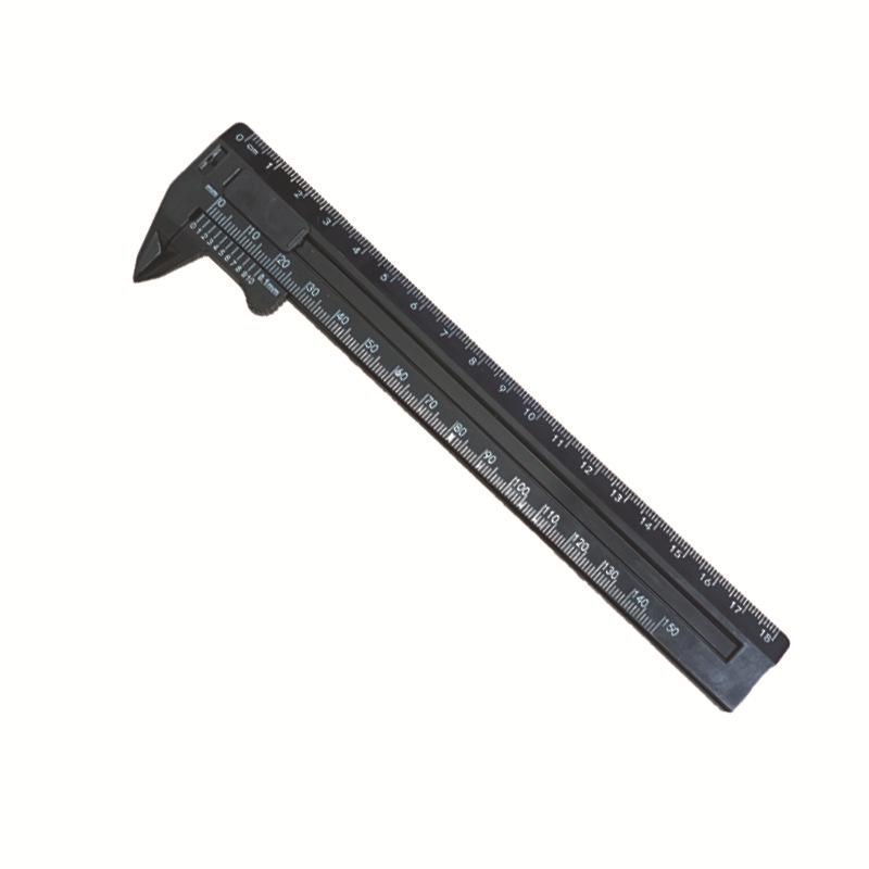 150mm Plastic Vernier Caliper, Double Scale, Mini Measuring Tool for Jewelry and Student Use