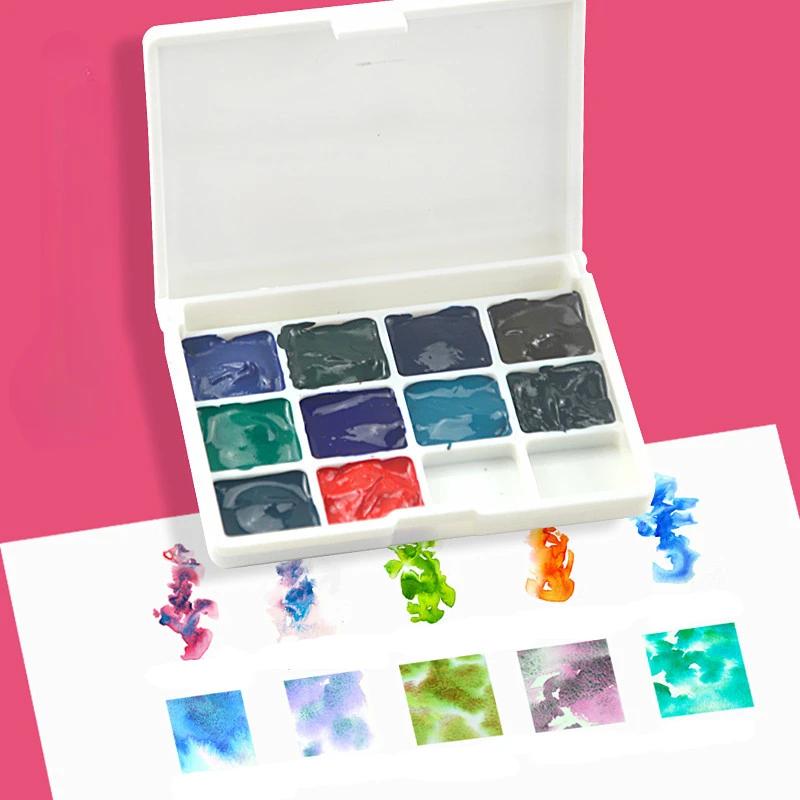 15ml Super Vision Layered Color Solid Watercolor Paint Art Tools Students Watercolor Illustration Visual Special Color Pigment