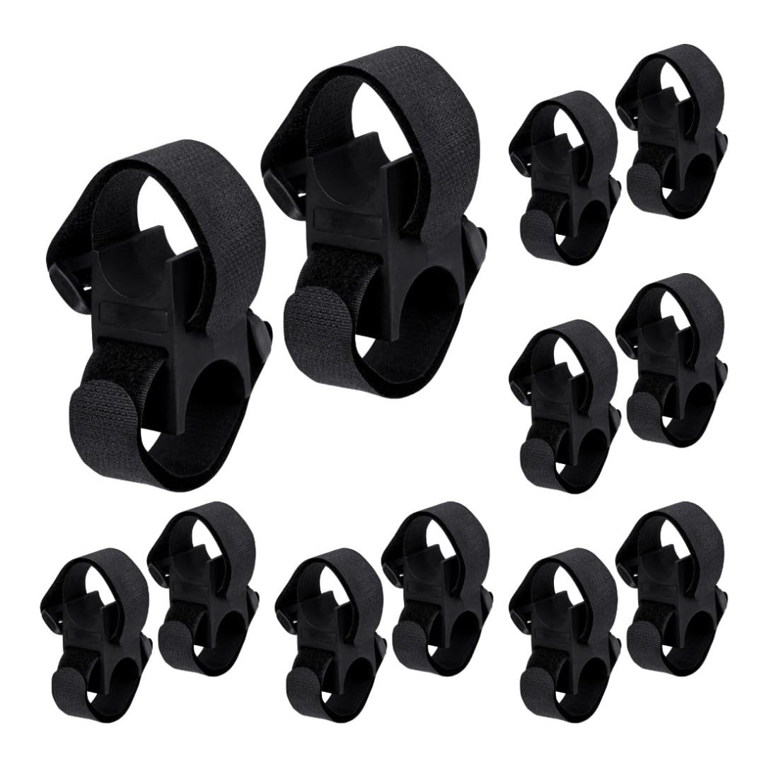 

ESFUERZO Rod Holder for Fishing Bar Protects Fishing Rods from Vibration Rubber Base Mount Rods Bars up to 40mm 6 Rods of Car, Rod, Mount, Damage, чёрный
