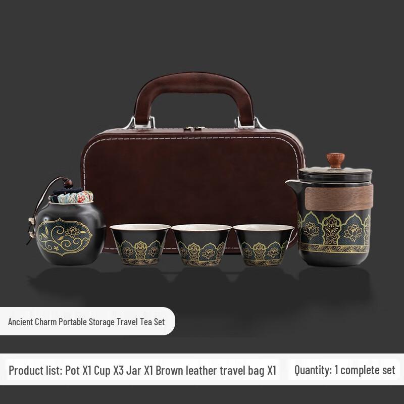 Woding Portable Ceramic Travel Tea Set