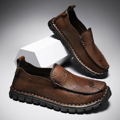 Mocassini da Uomo in Vera Pelle Slip on Business Casual Scarpe in Pelle Classiche Mocassini Morbidi Traspiranti Ballerine da Uomo Scarpe Morbide da Guida