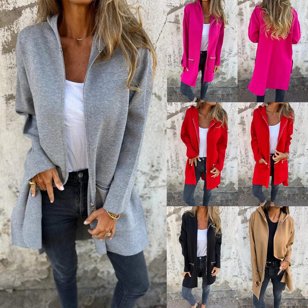 Women's Casual Long Sleeve Open Front Cardigan Sweater in Multiple Colors