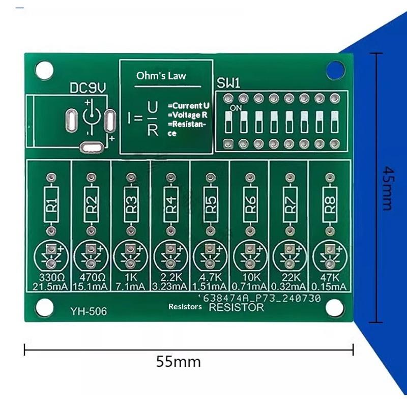 Diy Soldering Practice Kit Led Current Test Ohm Electronic Manufacturing Diy Parts Experiment Training Teaching Kit