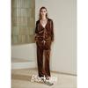 Blacknini Yin WAF/"Dove Sets" Island High Twist Composite Velvet Suit/Outwear/Pants