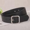 Pu Leather Belt For Women Square Pin Buckle Belts High Quality Ladies Dress Jeans Strap Girls Waistband Adjustable Belts