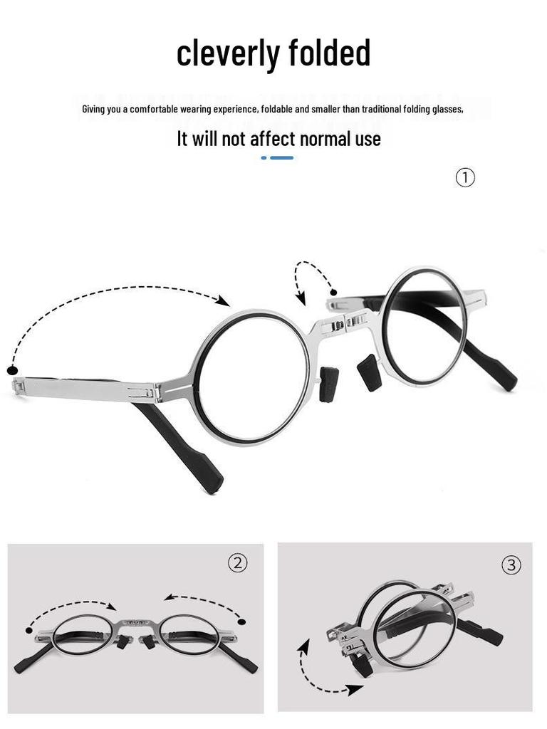 New Foldable Anti-Blue Light Screwless Reading Glasses - Unisex Pocket Design