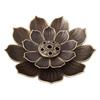 1pc Portable Alloy Incense Stick Holder with Lotus Design, Zen Meditation Incense Burner for Home Decor (Without Incense)