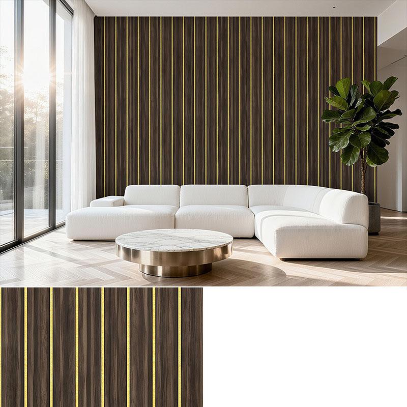 Self Adhesive Grille Wallpaper3D Fluted Wall Panel Sticker, Peel and Stick PVC Wallpaper for Living Room TV Background, Bedroom Wall Decor