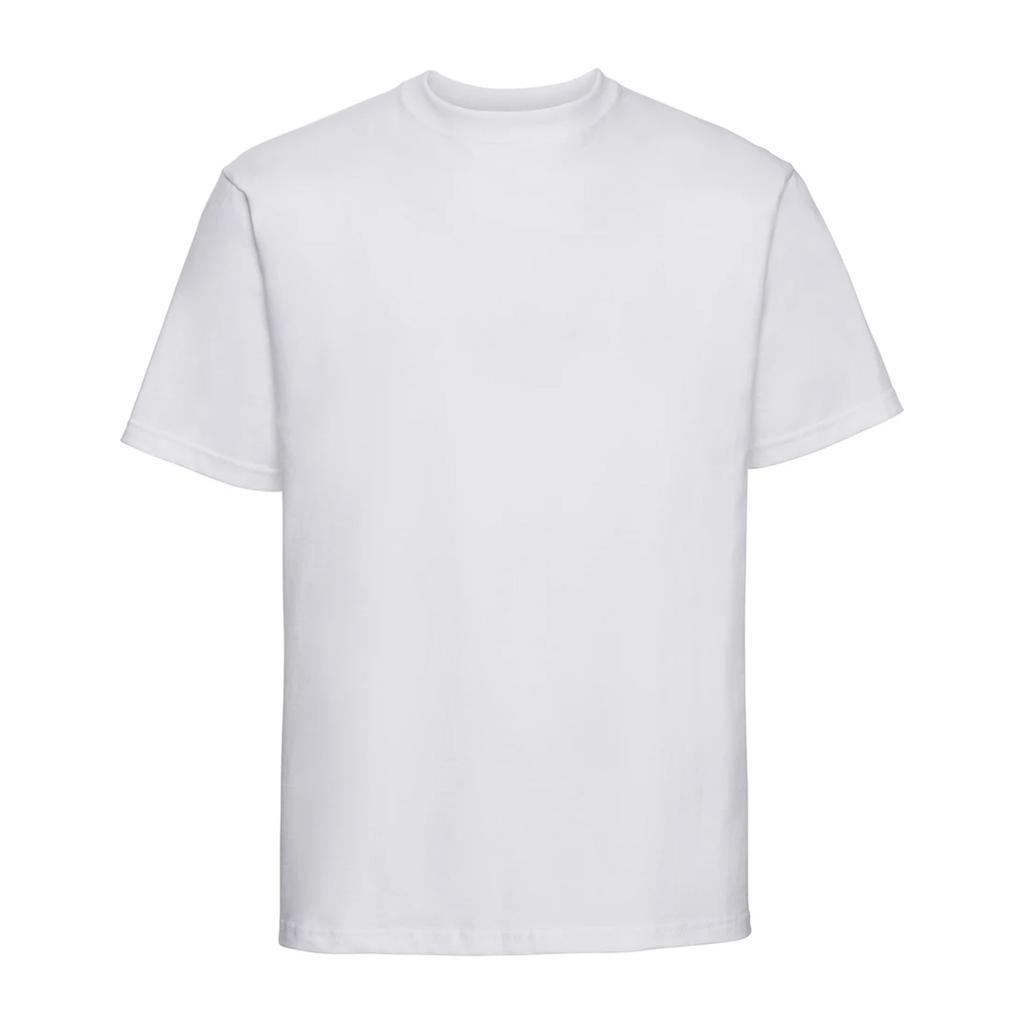 Russell Camiseta masculina clássica de algodão penteado pesado