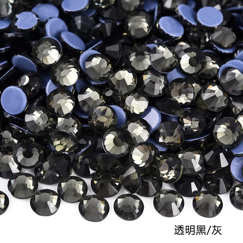 Imitation Austrian Hot Diamond Manicure Glass Flat Bottom Drill Adhesive Rhinestone Diy Clothing Accessories Hot Melt Adhesive Bottom Drill