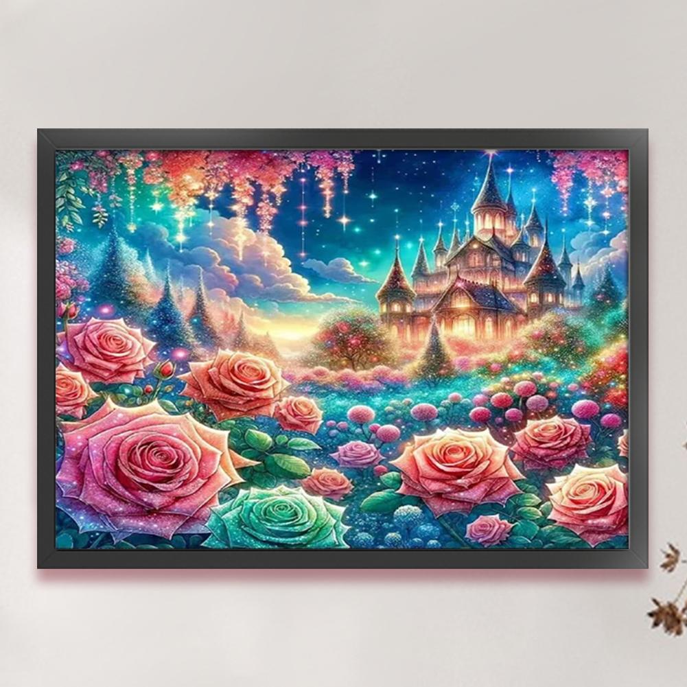 Full Embroidery Eco-cotton Thread 11CT Printed Landscape Cross Stitch Kit Art