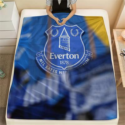 Everton, Κουβέρτα Φανέλα με Σχέδιο, Υψηλής Ποιότητας, Άνετη για Όλες τις Εποχές, Διακόσμηση Σπιτιού, Ζεστασιά και Άνεση, Ιδανική για Δώρα.