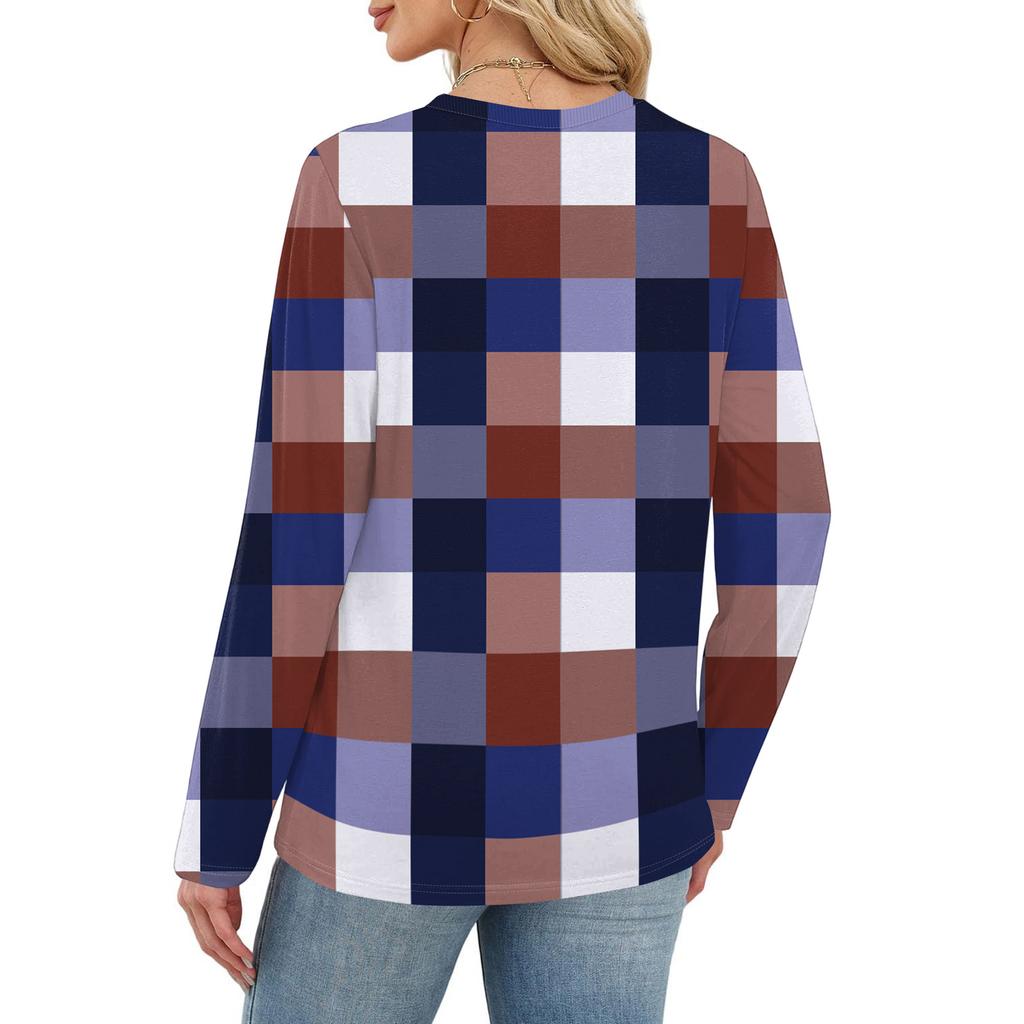 Košile s dlouhým rukávem pro ženy Roztomilý potisk Grafika Trička Halenky Běžné Velikosti Zásadní topy Pulovr