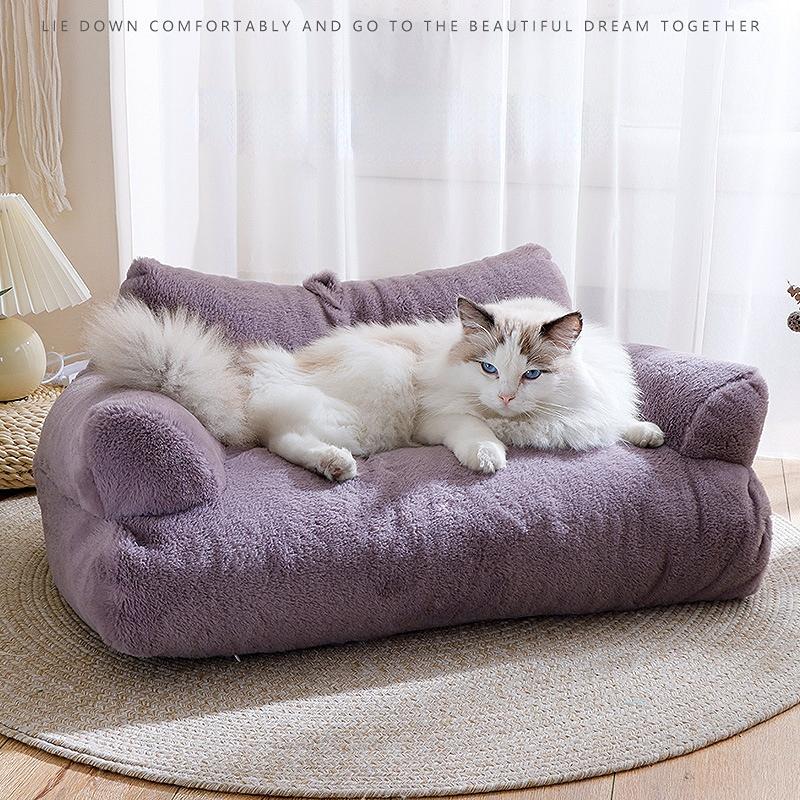 Cat Sofa Winter Dog House Cats Kennel Pet  Accessories Cat Bed Cat Supplies Detachable Dog House