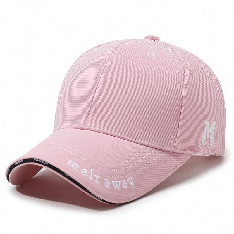 Baseball Hat Men'S Wide Brim Face Small Women'S Hard Top Embroidered Alphabet Cap Outdoor Sun Hat