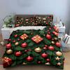 Christmas Ornaments and Gifts Bedding Duvet Cover Set Duvet Cover Pillowcases  (1*Duvet Cover 2*Pillowcases, without duvet insert)