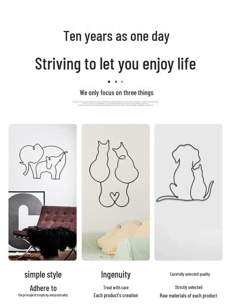 Hot-Selling Metal Animal Wall Art: Iron Craft Decor for Home