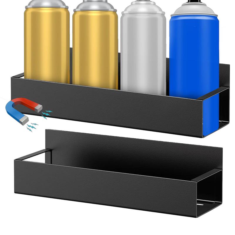 Spray Paint Organizer Lube Can Storage Rack Magnetic Shelf Steel Aerosol Spray Can Rack Organizer Aerosol Spray Bottle Holder
