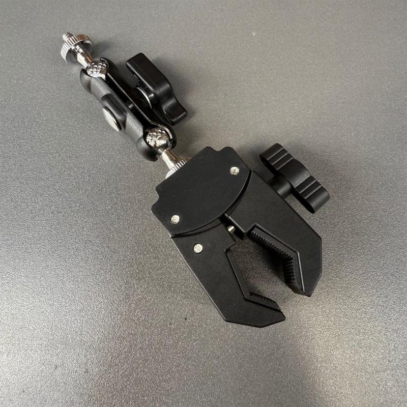 Adjustable Phone Clamp Holder Durability Construction Lightweight For Vlogging Live Streaming