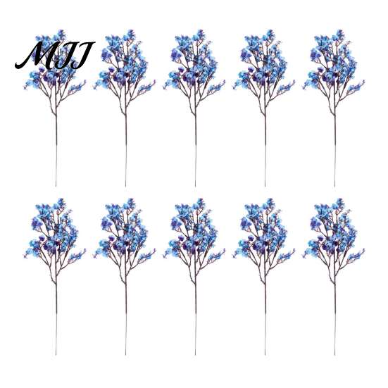 Vivid Atmosphere Room Ornaments 10Pcs Babys Breath Artificial Flowers, Real Touch Fake Silk Flowers Versatile Vase Flower Fillers for Home Indoor