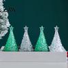 Seasonal Home Decorative Accent Glowing Christmas Tree Night Light, Mini Lighted with Star, Indoor Compact Table Ornament for Party Atmosphere