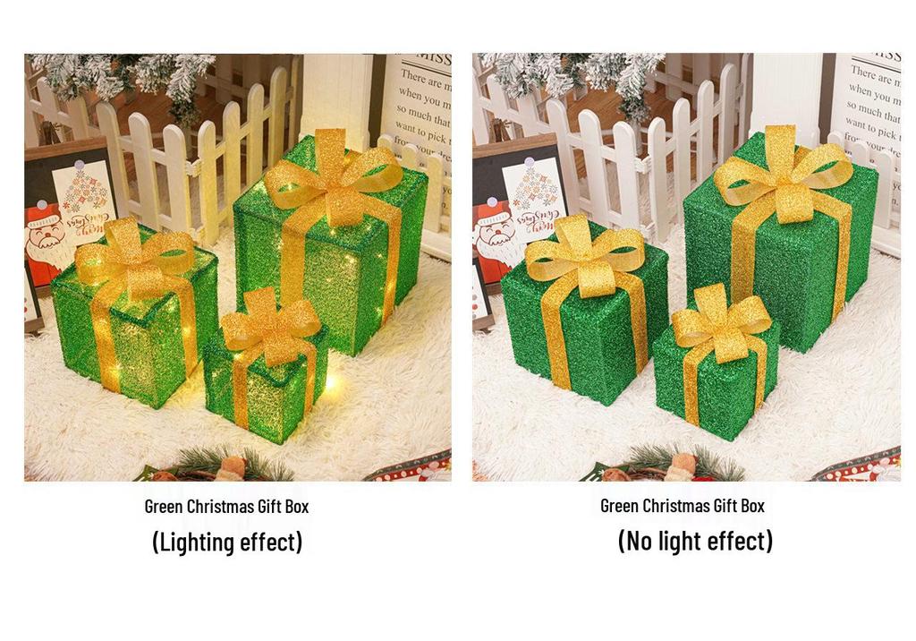 Christmas LED String Lights Gift Set: 3-Piece Decoration for Festive Party Atmosphere