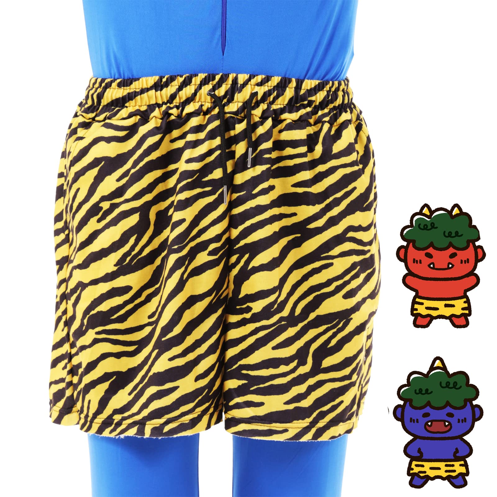 

Oni Bean Oni Elastic Fancy Dress Up Unisex [iinoo] Брюки, Тигр, Сэцубун, Метание, Косплей, Убийство, Талия, Платье, Костюм,