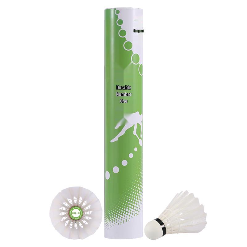 Lingmei Durable Duck Feather Badminton Shuttlecocks (12-Pack) 76 Speed