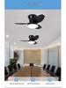 2025 Retro Ceiling Fan Light with Integrated Variable Frequency Chandelier for Living and Dining Rooms