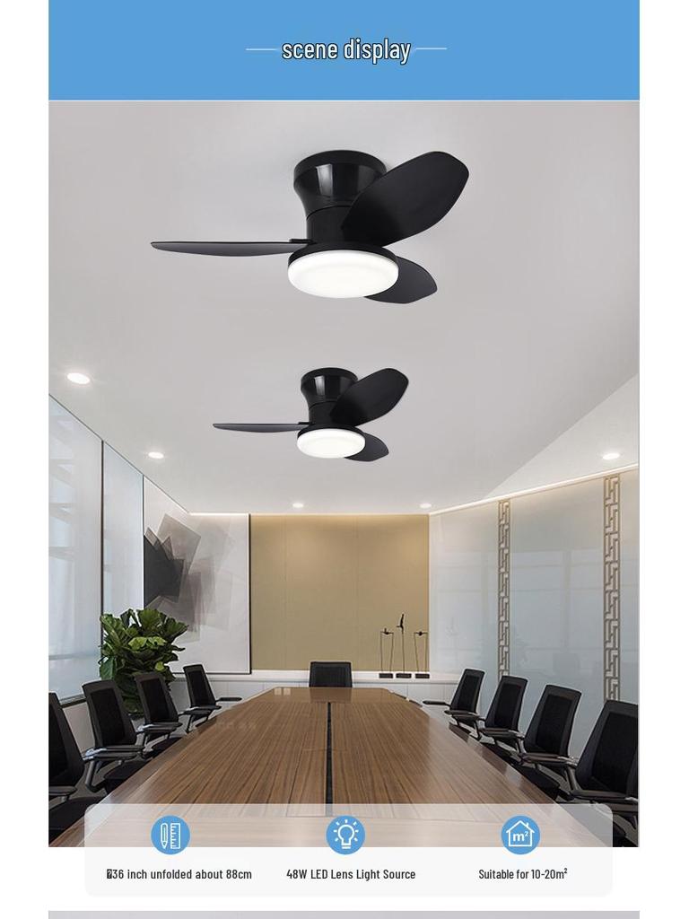 2025 Retro Ceiling Fan Light with Integrated Variable Frequency Chandelier for Living and Dining Rooms