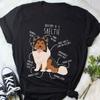 Sheltie Shirt, , , Funny Dog Lover Gift, Cute Sable Shetland Sheepdog T-shirt, Pet Tee Sheltie Mom Dog Dad Top Mahogany Sable Collie