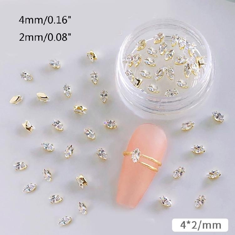 20pcs Nail Rhinestones Diamonds Crystals for Nail Art 3D Decoration Stones Set