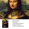 Olejomalba Legrační umělecký plakát Tetovaná Mona Lisa Obrazy na plátně Bad Girl Nástěnné obrazy Da Vinci Slavné obrazy Home Decor