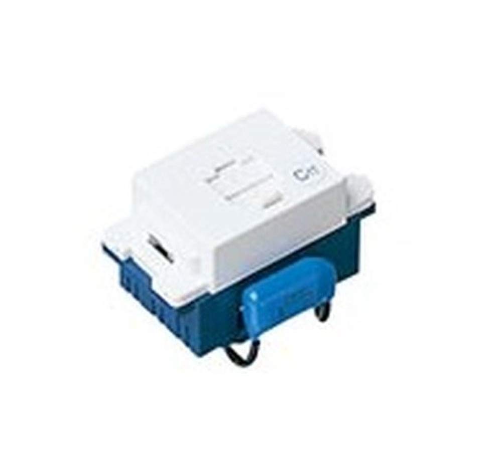 

Panasonic Telephone modular jack with embedded C 6 poles 4 cores Ceramic white WN4624CWK