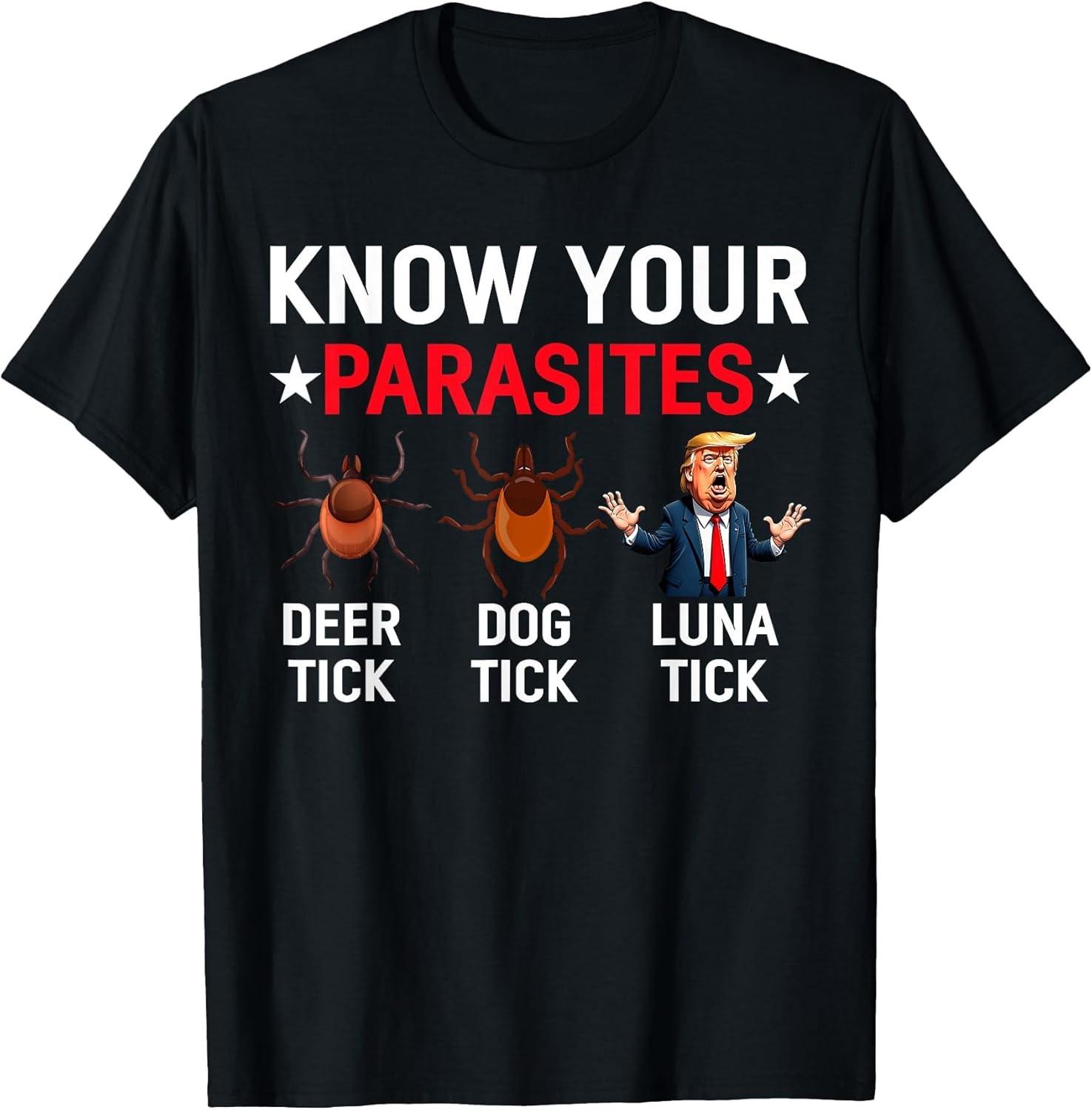 NEW LIMITED! Know Your Parasites Anti-Trump Meme Trump Parody Tee - MADE IN USA XXXXL