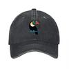 Toucan Bird Embroidered Washed Canvas Baseball Cap with Colorful Beak Design for Casual Outdoor Wear and Nature Inspired Style