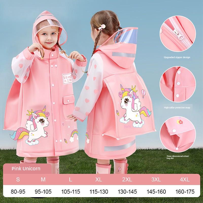 Kinder-Regenmantel für Jungen und Mädchen, Grundschüler der ersten Klasse, Speziell für die Schule, Jungen Kindergartenkinder, 2025 Neues Modell Regenponcho