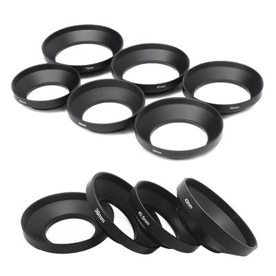 39 40,5 43 46 49 52 55 58 62 72 mm Kamera Metall-Gegenlichtblende Weitwinkel-Gegenlichtblende mit Schraubmontage für Digitalkamera-Zubehör