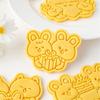 Plastic Cookie Molds Animal Biscuit Cutter Pastrys Moulds DIY Dough Stamps