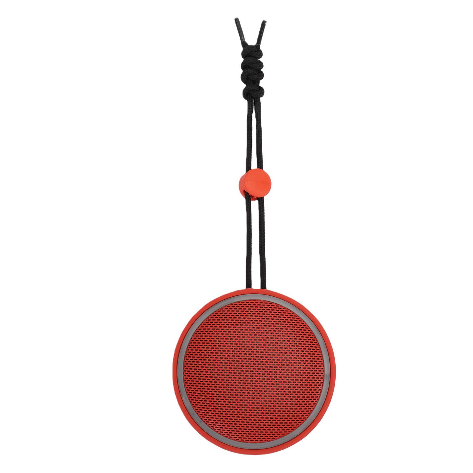 

Bluetooth Shower Speaker Portable True Wireless Stereo Speaker with Suction Cup and Lanyard RGB Lighting IPX6 Water червоний