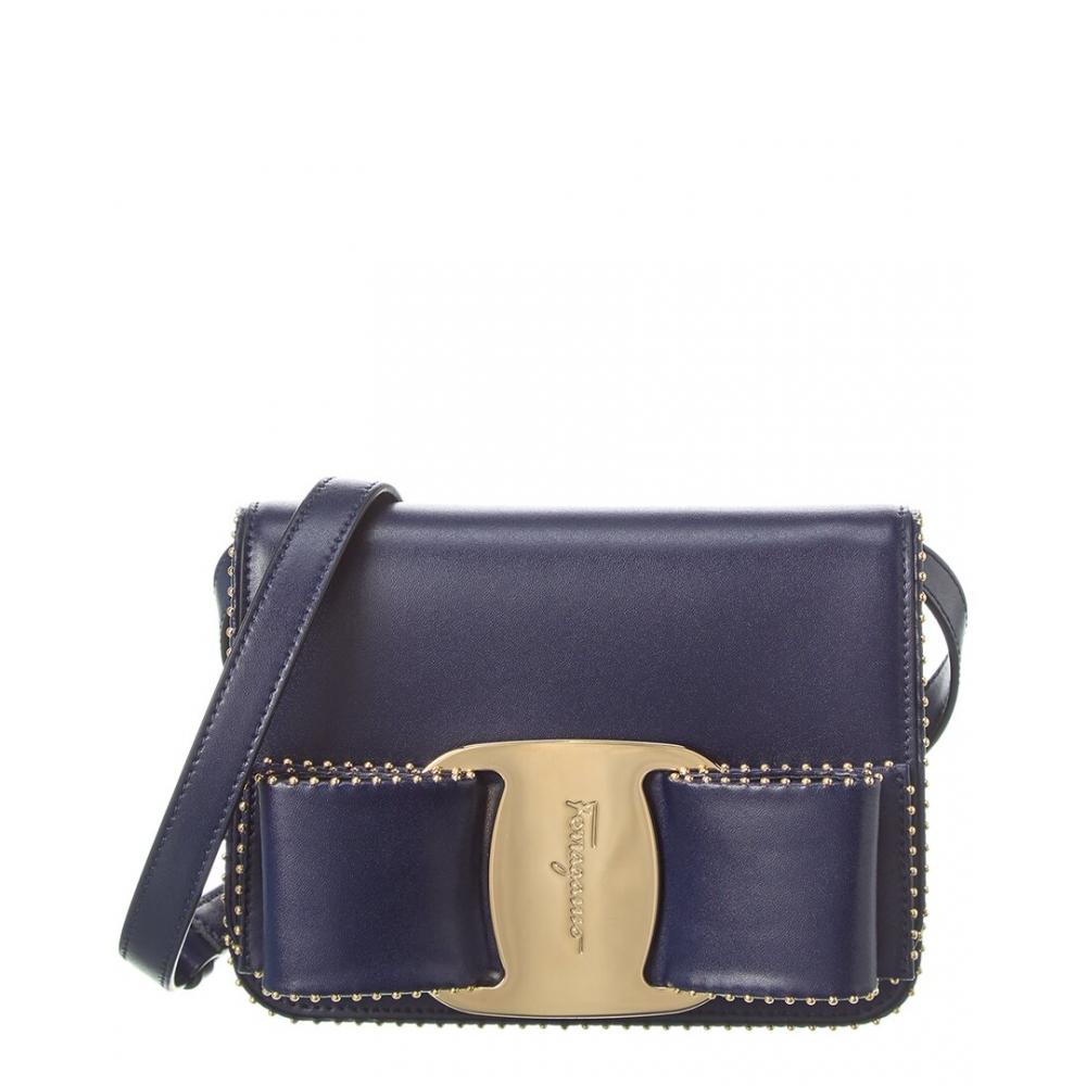 

Salvatore Ferragamo Ferragamo Vara Bow Leather Crossbody Red Medium