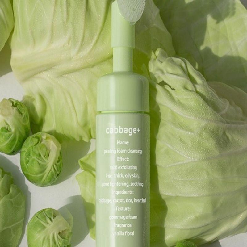 Cabbage Peeling Facial Exfoliating Foam Cleansing 150ml + Acne Foam Cleansing 120ml
